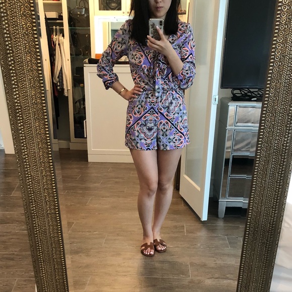 Charlotte Russe Pants - PURPLE romper